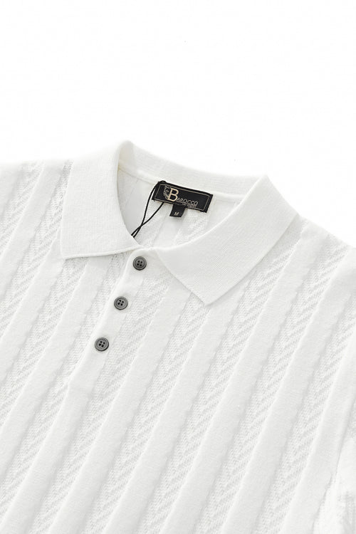 Polo con botones MetroLine - BLANCO – view 2