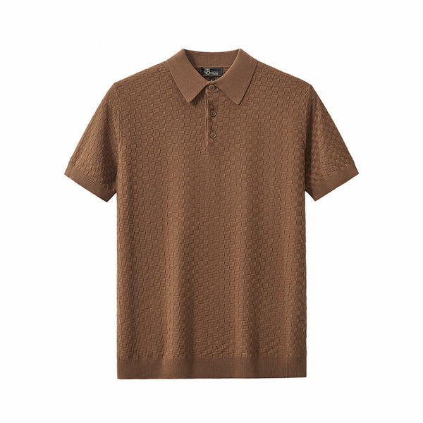 PSS616 - PrimeKnit Button Polo-COFFEE