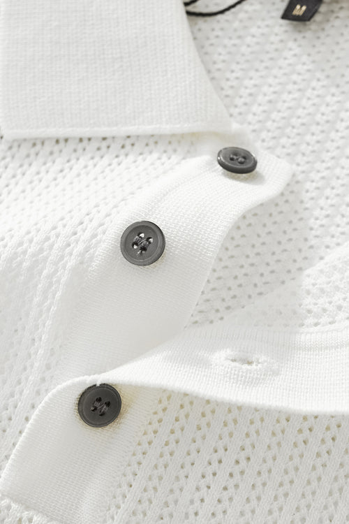 Polo de malla EdgeTrim - BLANCO – view 2