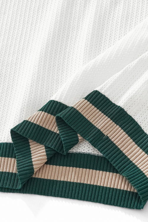 Polo de malla EdgeTrim - BLANCO – view 4