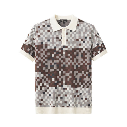 Polo Pixel Fade - BLANCO