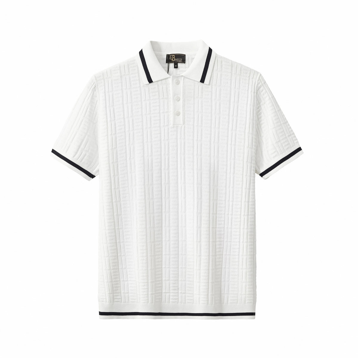 PSS620 - Textura Polo-IVORY – BAROCCO wholesale menswear
