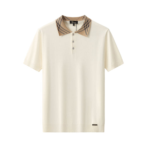 PSS627-Imperial Collar Polo-IVORY
