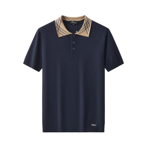 PSS627-Imperial Collar Polo-NAVY