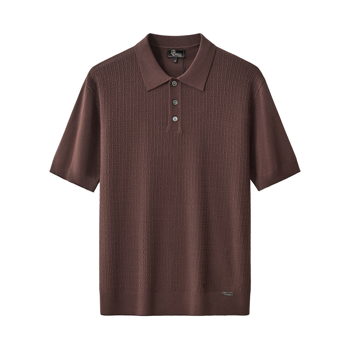 PSS632-Milano Texture Polo-BROWN – BAROCCO wholesale polo shirts