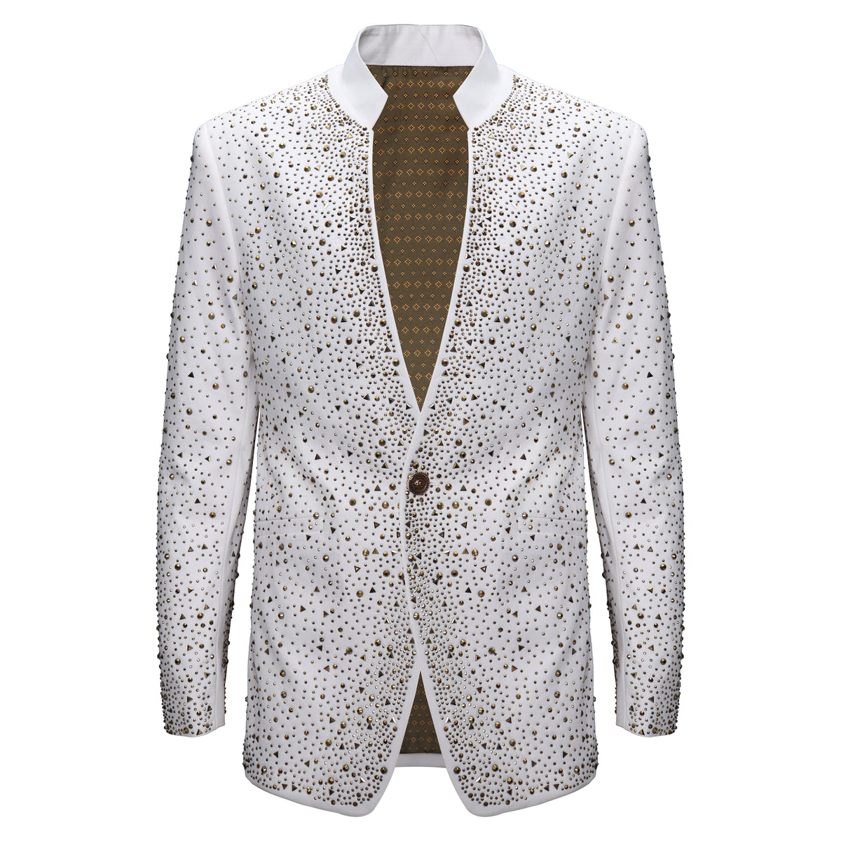 Blazer con adornos de Culture Couture – Edición para la alfombra roja - BLANCO/DORADO