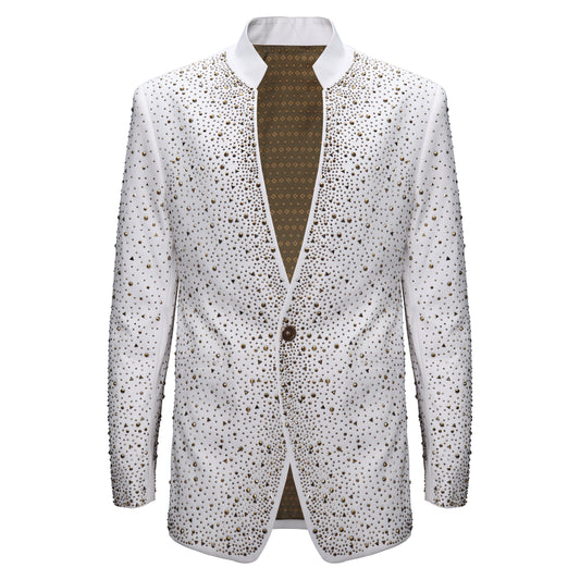 Culture Couture Embellished Blazer – Red Carpet Ed-WHITE/GOLD