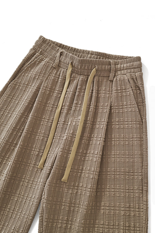 Conjunto Loft – Camisa y pantalón texturizados de manga corta - MARRÓN – view 6
