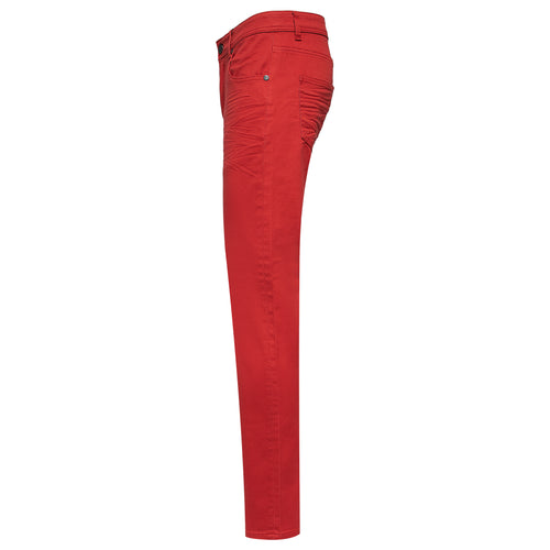 Estilo básico Denim-ROJO