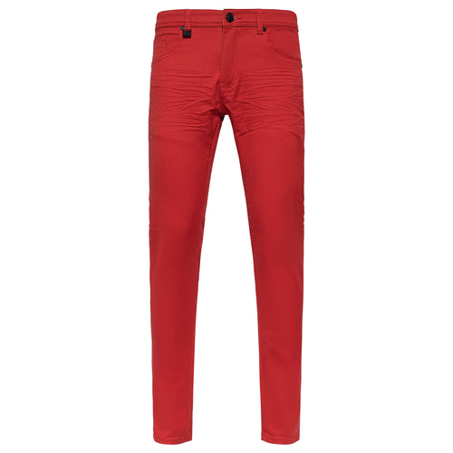 Estilo básico Denim-ROJO