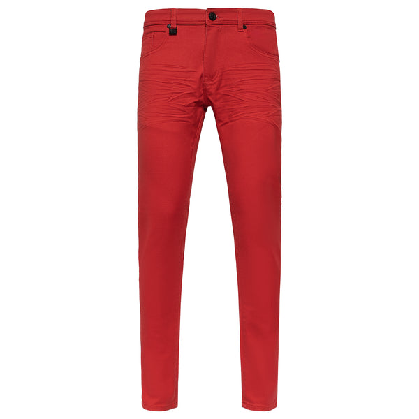 Estilo básico Denim-ROJO