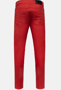 Estilo básico Denim-ROJO