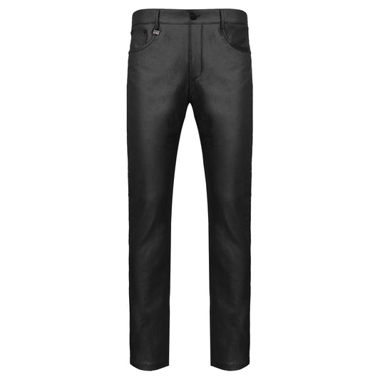 Versatile Vogue Metallic Jeans-BLACK