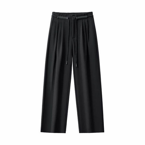 Pantalones plisados ​​Belmont - NEGRO