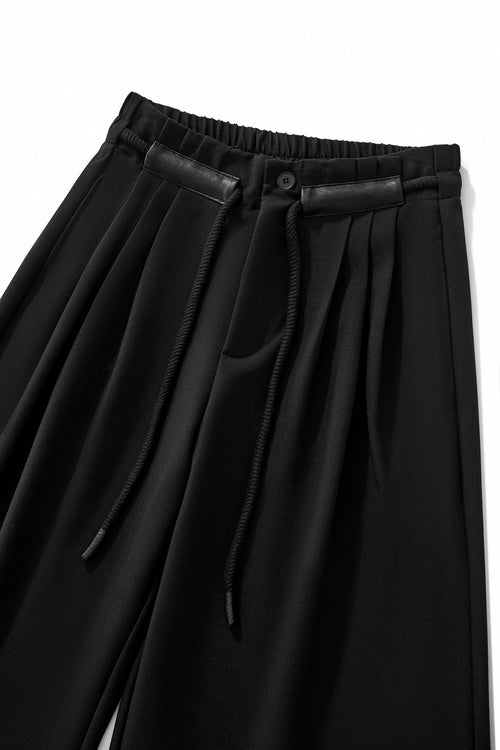 TC451 - Belmont Pleated Trousers-BLACK – view 2