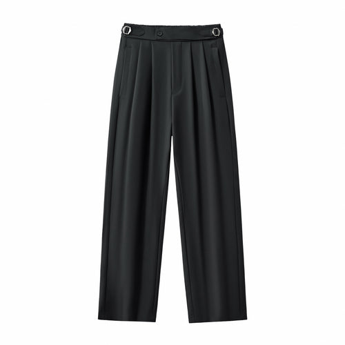 TC452 - Wellington Side-Tab Trousers-BLACK