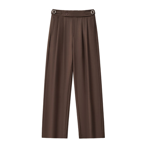 TC452 - Wellington Side-Tab Trousers-COFFEE