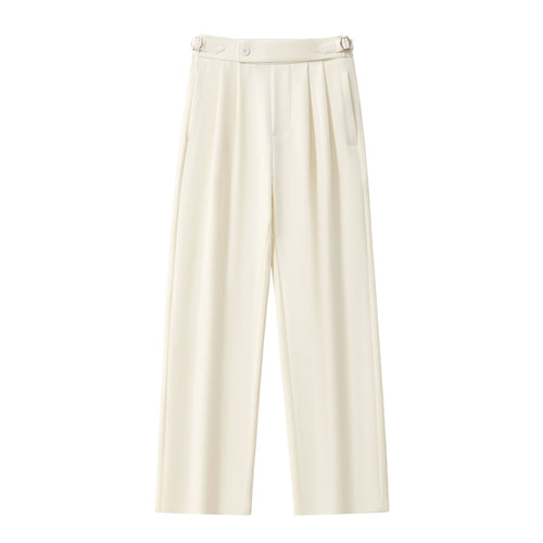 TC452 - Wellington Side-Tab Trousers-IVORY