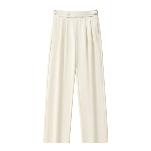 Pantalones Wellington con trabillas laterales - MARFIL