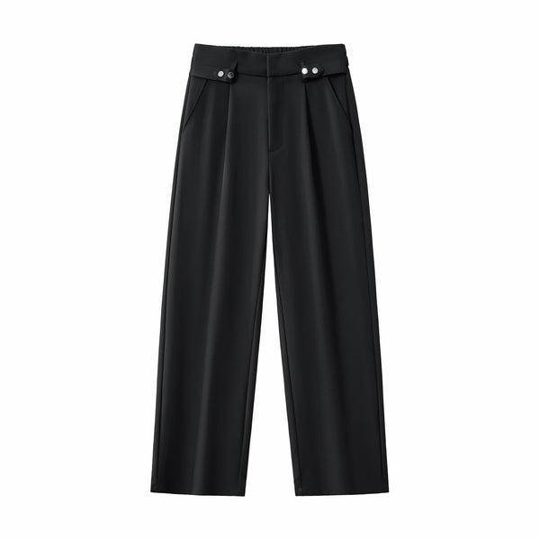 Pantalones Kingsley con trabillas laterales - NEGRO