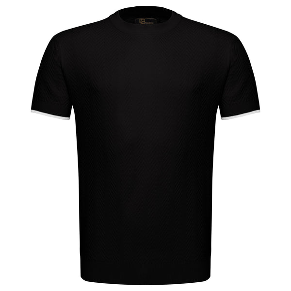 TS53 - BreezeKnit Tee BLACK