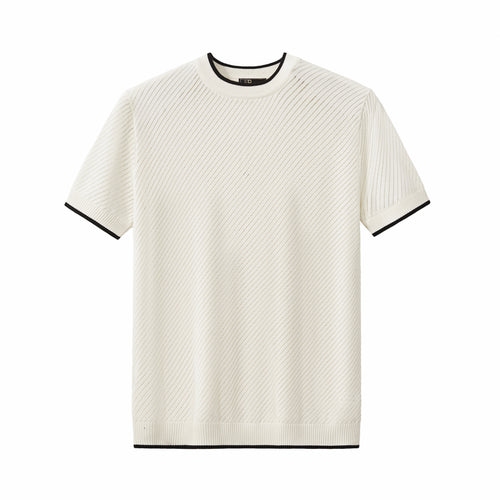 Camiseta de punto TrimFlex - MARFIL