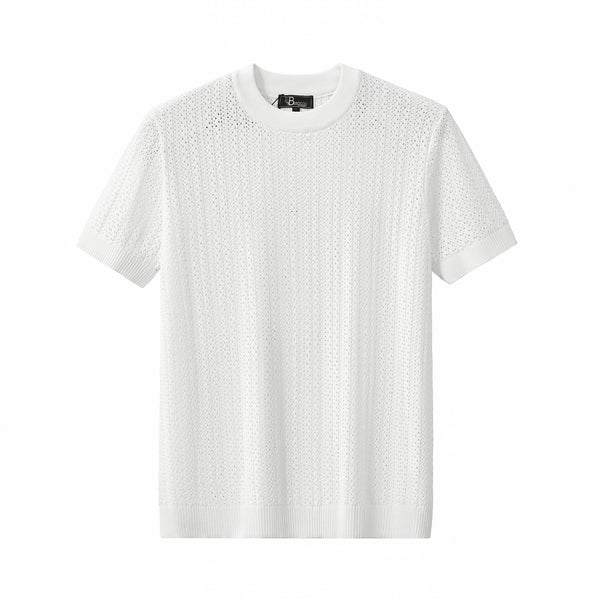 TS62 - AirWeave Knit Shirt-WHITE