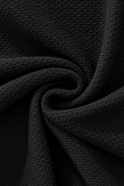 TS63 - Textura Knit Tee-BLACK – view 5
