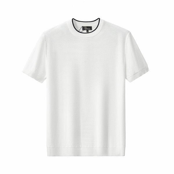 TS63 - Textura Knit Tee-WHITE