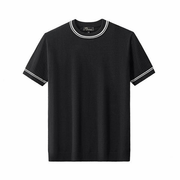 TS64 - Strato Trim Tee-BLACK