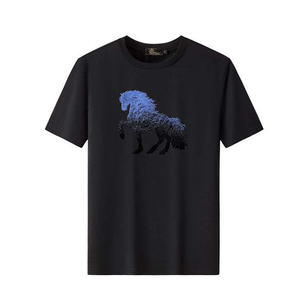 TSR615-Phantom Stallion Tee-BLACK