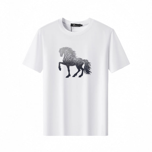 TSR615-Phantom Stallion Tee-WHITE
