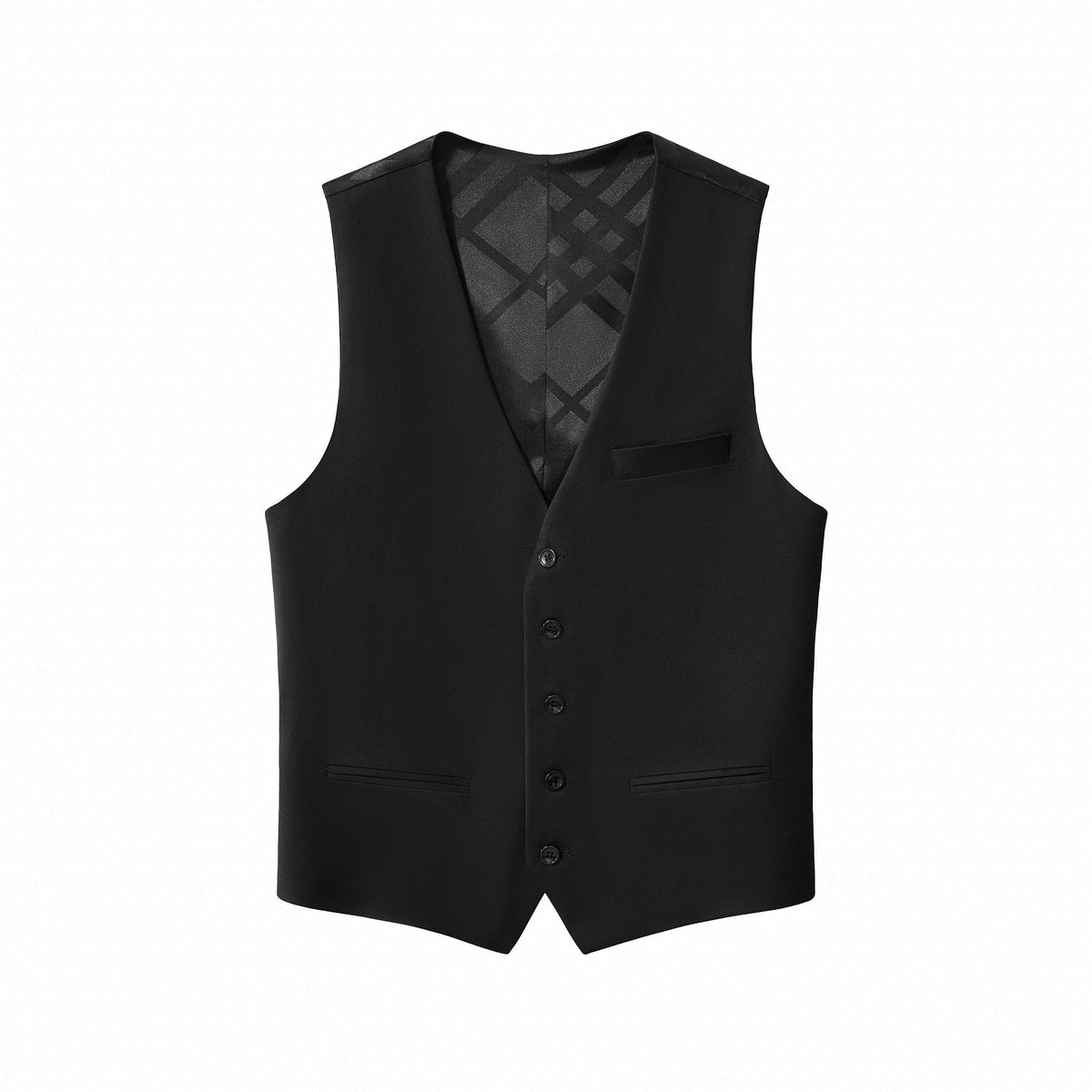 VS600-ESSENCE SIGNATURE VEST-BLACK – BAROCCO wholesale vests