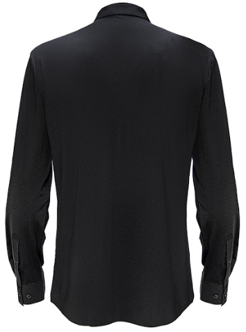 Camisa de vestir con botones Thrill Seeker de manga larga - Negra/Negra