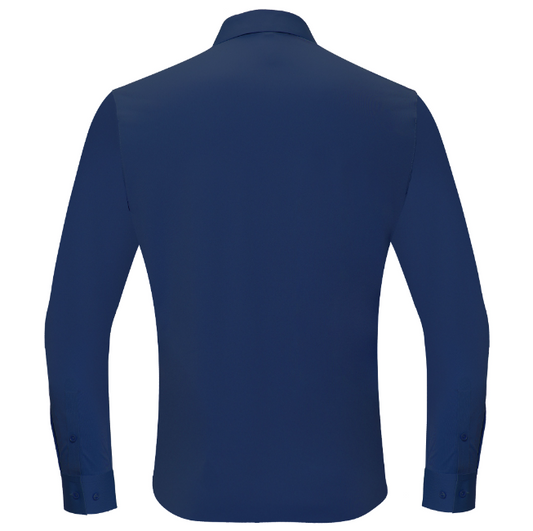 Thrill Seeker LS BUTTON DOWN DRESS SHIRT-DARK BLUE